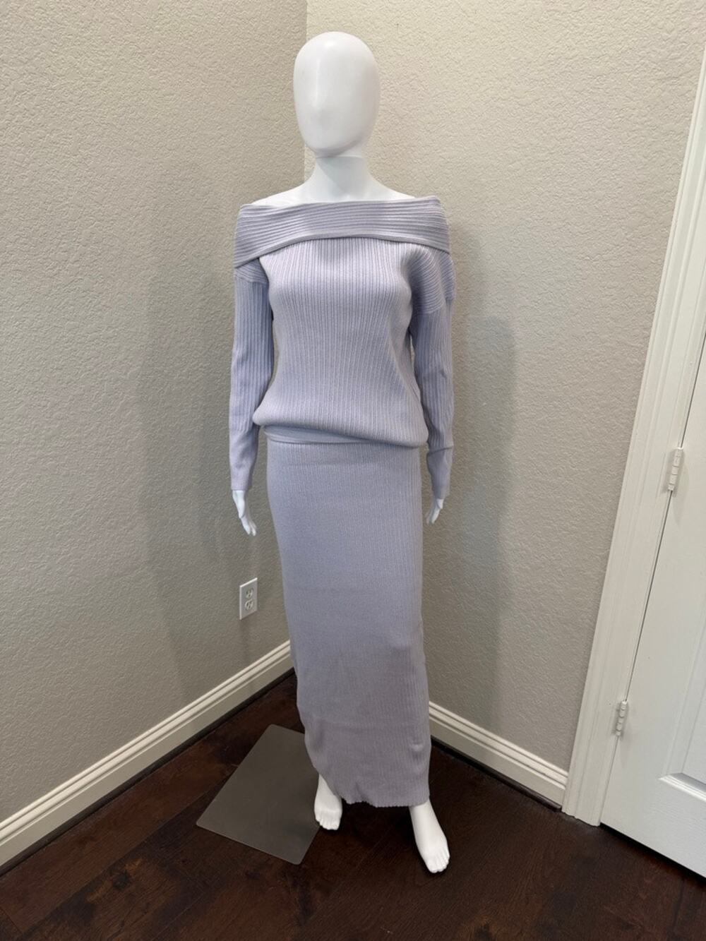 Akira Two Piece Matching Set Skirt & Sweater NWOT Medium Purple Lilac